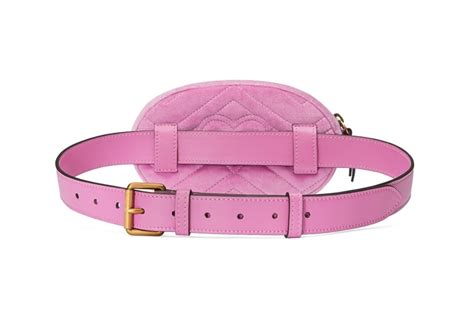 gucci marmont belt bag pink velvet|Gucci Marmont small matelasse bag.